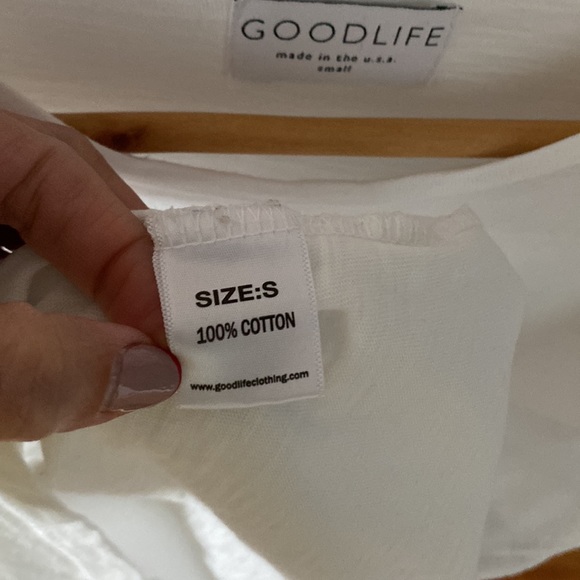GOOD LIFE White T-Shirt size small - Picture 7 of 8